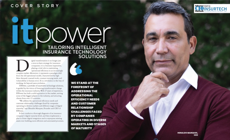 Matéria de capa da ITPower na Insurance CIO Outlook